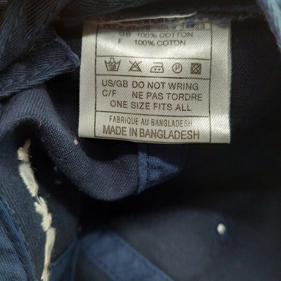 Nike Team Strapback Adjustable Hat Navy White Embroidered "Nike Hockey" - Picture 5 of 10